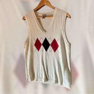 Izod Golf Ladies V Neck Sweater White Size‎ Large